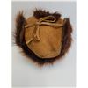 Image 2 : Handmade Beaver Fur & Leather  Hat w/Ear Flaps - Fits Size Large-XL Approx - From Robertson's Genera