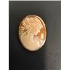 Image 2 : Vintage Cameo 18KT Gold Brooch - 1.5" x 1.25"