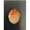 Image 3 : Vintage Cameo 18KT Gold Brooch - 1.5" x 1.25"