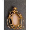 Image 3 : Vintage Cameo 10K Necklace Pendant - 1" x 1.25"