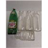 Image 2 : (5) Glass Bottles (Vintage Milk, Canada Dry 1.5L)