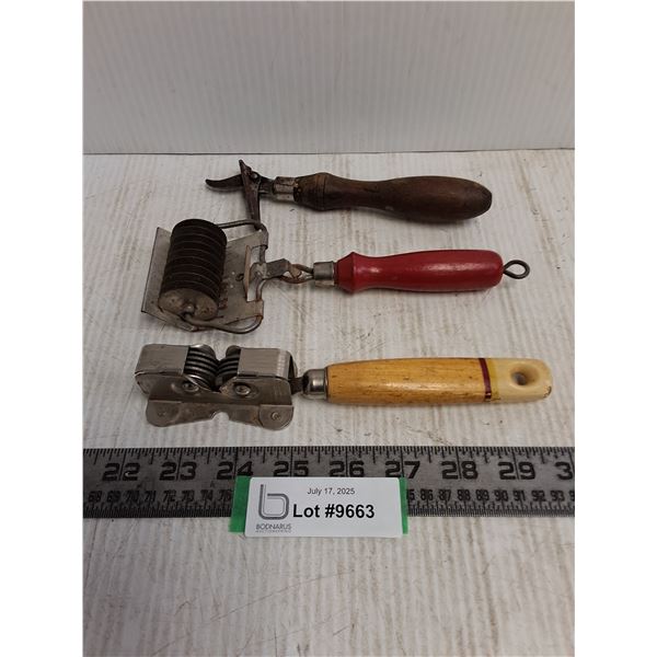 Antique Can Opener, Vintage Pasta Cutter, Vintage Knife Sharpener