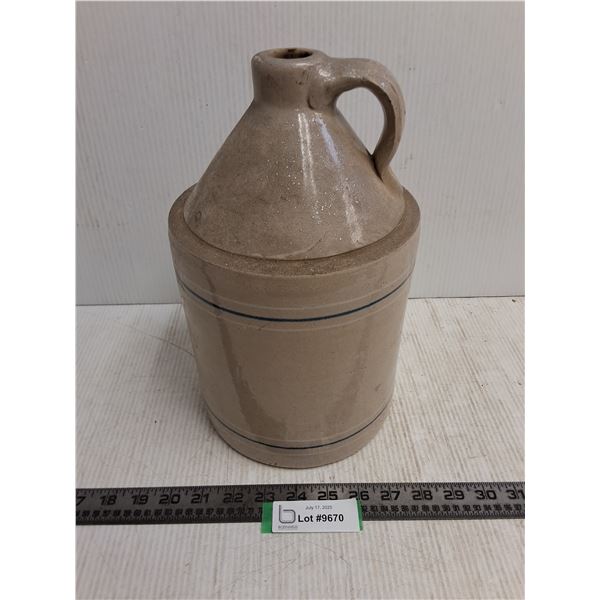 Earthenware Jug - 12" Tall x 7" Dia - Pickup Preferred