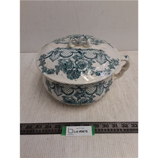 Vintage Semi-Porcelain Chamber Pot