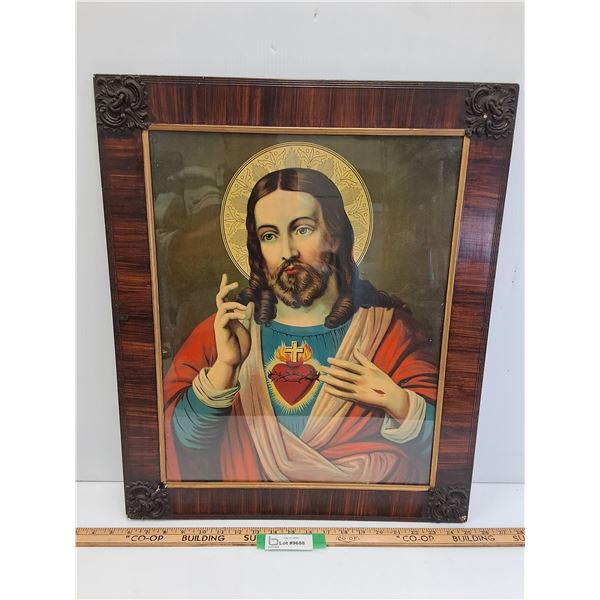 Religious Jesus Picture in Frame - 20" x 24"