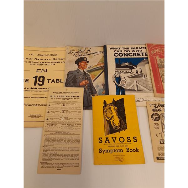 Vintage Farming Booklets/Parts Manuals: Future Farmer, Farm Implement, Eshelman, North American, Mis