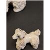Image 4 : Vintage Spaghetti Porcelain Poodles - 4.5" & 1.5" Tall - Made in Japan - Small Poodle Has Ship on He