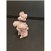 Image 2 : Vintage Pink Spaghetti Porcelain Poodle - 5" Tall - Made in Japan
