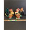 Image 1 : (2) Royal Copely Chicken Figurines - Ceramic - 8" x 6" Each