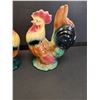 Image 3 : (2) Royal Copely Chicken Figurines - Ceramic - 8" x 6" Each