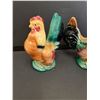 Image 2 : (2) Royal Copely Chicken Figurines - Ceramic - 8" x 6" Each