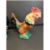 Image 3 : (2) Royal Copely Chicken Figurines - Ceramic - 8" x 6" Each