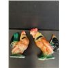 Image 5 : (2) Royal Copely Chicken Figurines - Ceramic - 8" x 6" Each