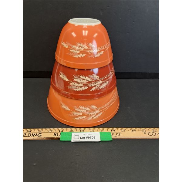 PYREX Autumn Harvest Nesting Mixing Bowl Set