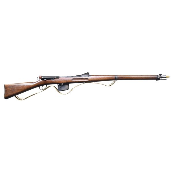 SWISS 1889 STRAIGHT PULL BOLT ACTION RIFLE. RIFLE.
