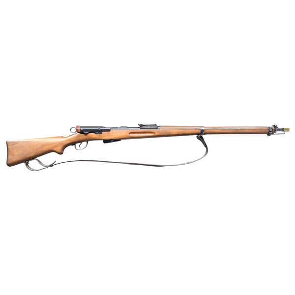 SWISS 1896/11 STRAIGHT PULL BOLT ACTION RIFLE.