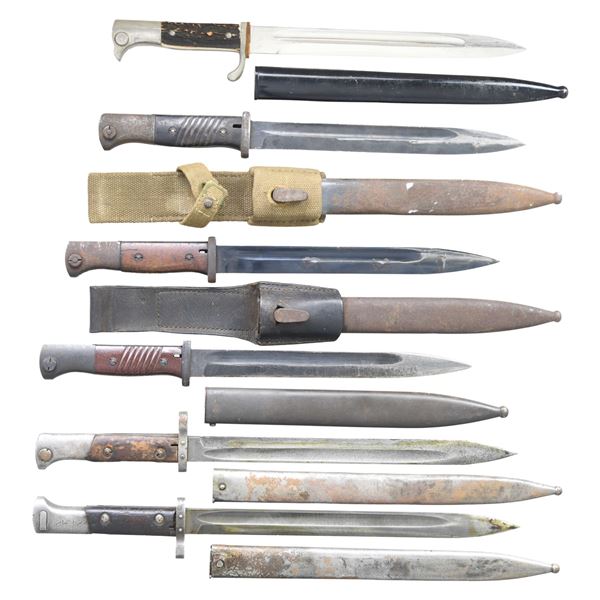 LOT OF SIX BAYONETS.