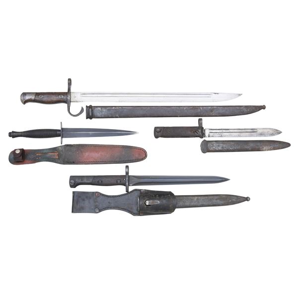 3 BAYONETS & 1 COMMANDO KNIFE.