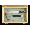 Image 1 : WWII GERMAN NSKK DAGGER WITH BADGES, A MEDAL, AND