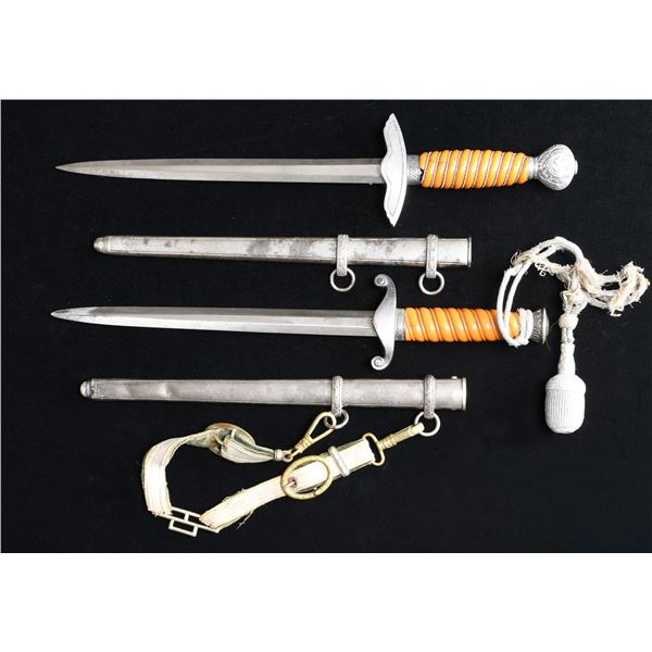 2 WWII GERMAN DAGGERS.