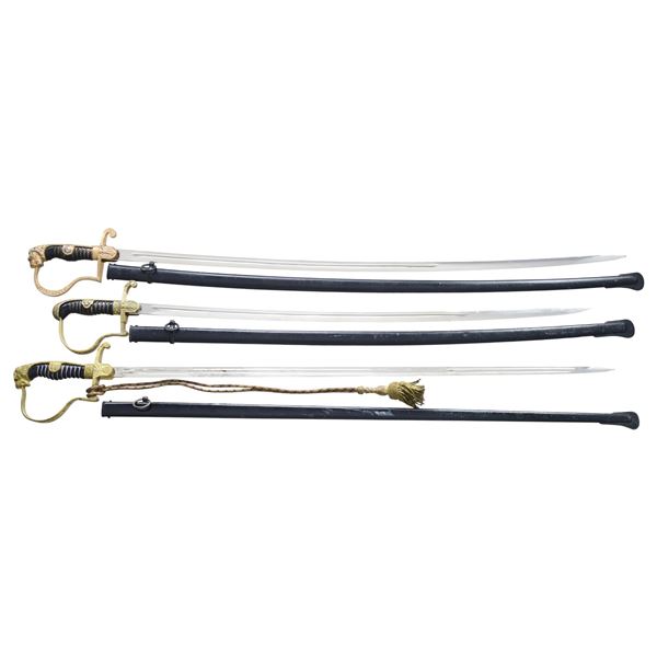 3 WWII GERMAN WEHRMACHT SWORDS.
