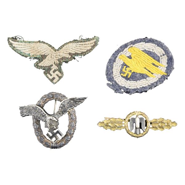 WWII GERMAN LUFTWAFFE BADGES & INSIGNIA