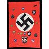Image 1 : WWII GERMAN PARTY FLAG WITH AMERICAN UNIT