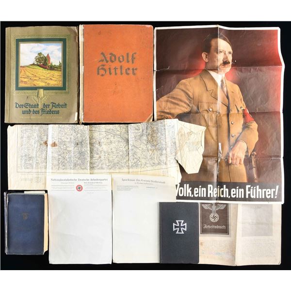 WWII GERMAN BOOKS AND EPHEMERA.