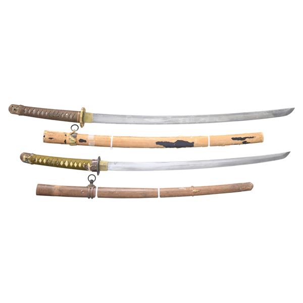 2 JAPANESE SHIN-GUNTO KATANA
