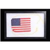 Image 1 : 48 STAR US FLAG THAT WENT TO THE MOON.