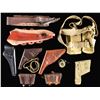 Image 2 : MILITARY WEB & LEATHER GEAR WITH RELATED ITEMS.