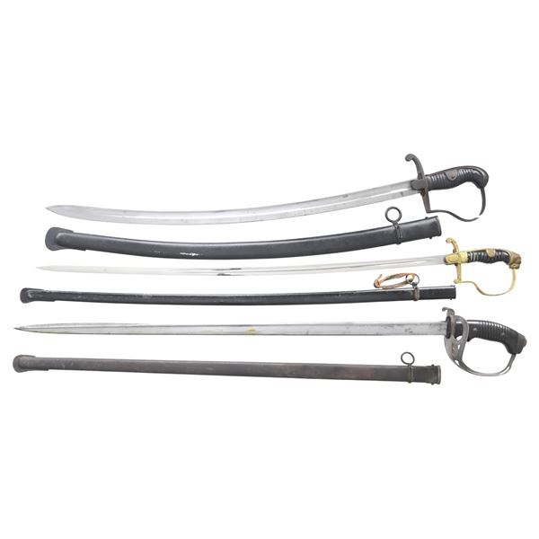 3 MILITARY SWORDS