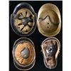 Image 4 : GERMAN AND FRENCH HELMETS.