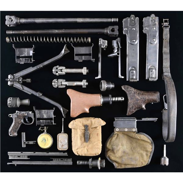 ASSORTMENT OF GERMAN MG 42 PARTS & ACCESSORIES.