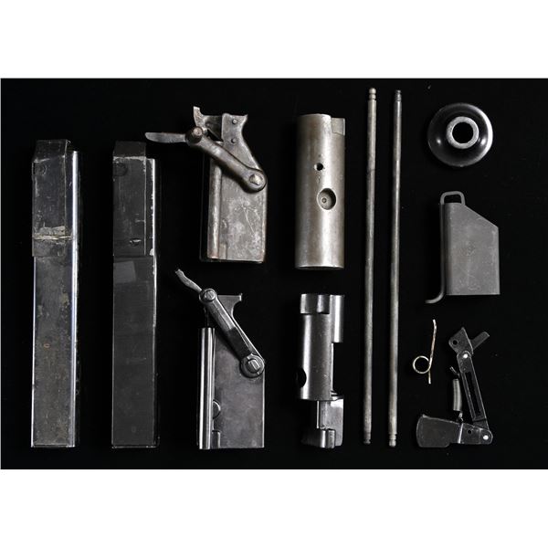 ASSORTMENT OF U.S. M3 "GREASE GUN" PARTS.