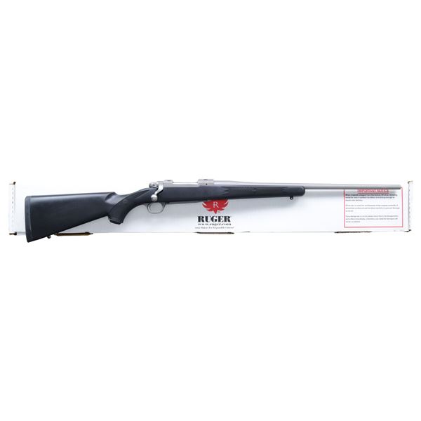 RUGER M77 HAWKEYE STAINLESS BOLT ACTION RIFLE.