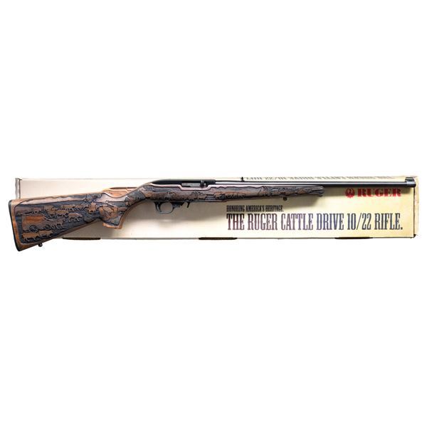 RUGER CATTLE DRIVE MODEL 10/22 SEMI-AUTO RIFLE.