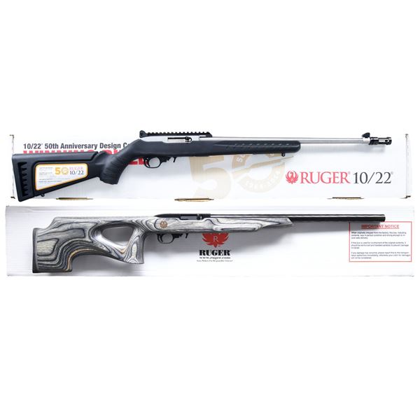 2 RUGER MODEL 10/22 SEMI-AUTO RIFLES.