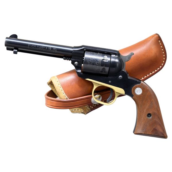 RUGER OLD MODEL BEARCAT REVOLVER & HOLSTER.