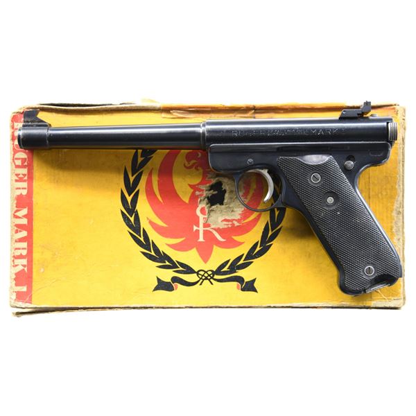 FIRST YEAR, "RED EAGLE" RUGER MARK I TARGET SEMI