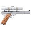 Image 2 : RUGER MKII TARGET STAINLESS SEMI AUTO PISTOL.