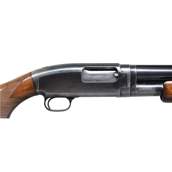 WINCHESTER MODEL 12 SOLID RIB PUMP SHOTGUN.