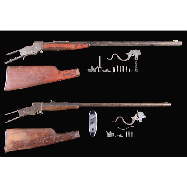 LOT OF TWO STEVENS FAVORITE PARTS RIFLES.