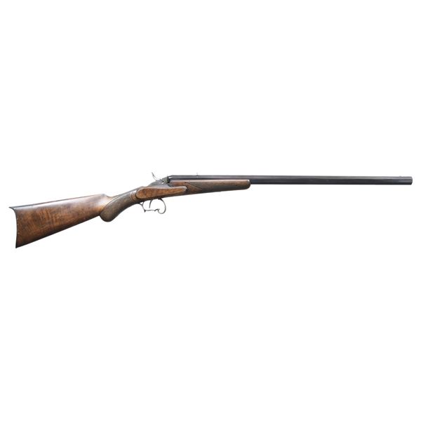 HEAVY BARREL BELGIAN SINGLE SHOT PARLOR RIFLE.