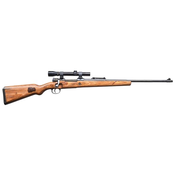 SPORTERIZED MAUSER MODEL 98 BOLT ACTION RIFLE.