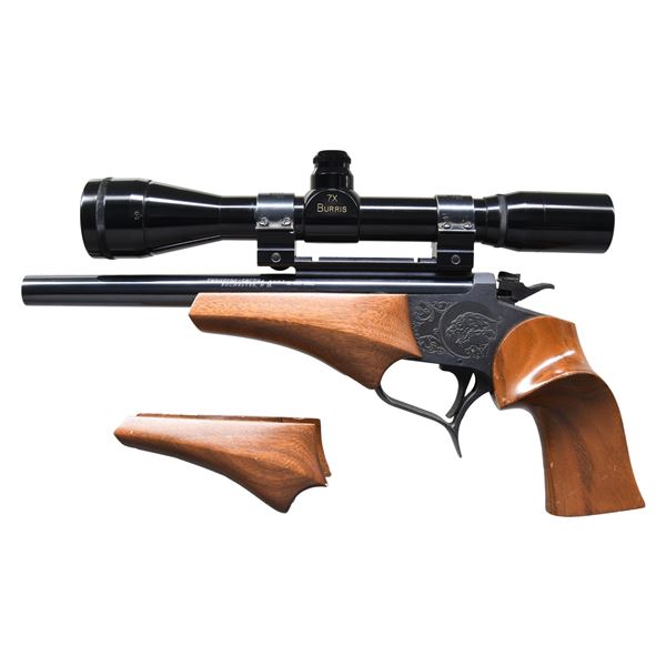 THOMPSON CENTER CONTENDER SINGLE SHOT PISTOL.