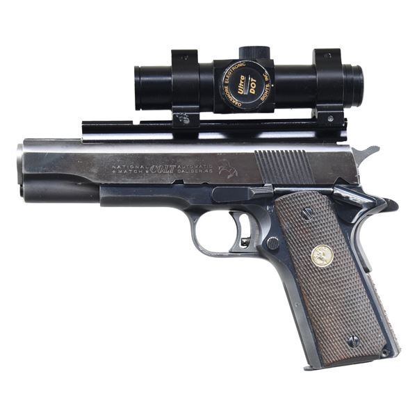 COLT NATIONAL MATCH CUSTOM SEMI-AUTO PISTOL.