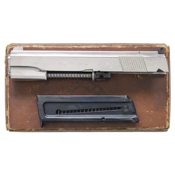 NICKEL COLT 1911 22 LR CONVERSION KIT.