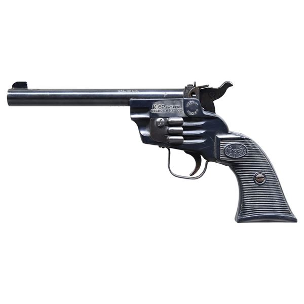 MENDOZA MODEL K-62 SINGLE SHOT PISTOL.