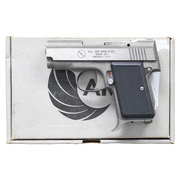 AMT BACKUP SEMI AUTO PISTOL.
